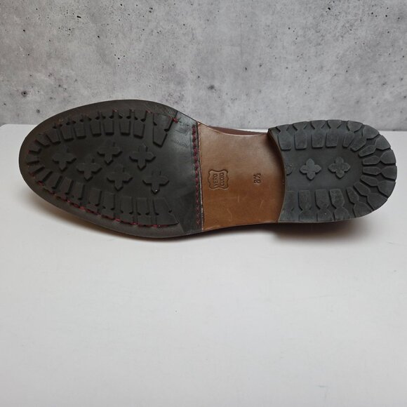 Alan Payne Deer Leather Oxford Split Toe Shoes Handmade 8.5 M Winbley Cognac - Picture 11 of 11